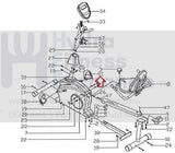 Schwin Fitness Trimline Recumbent Bike Right Foot Pedal with Strap 98148-hydrafitnessparts