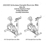 Schwinn 103 201 203 Stationary Bike Owner Manual 18108-hydrafitnessparts