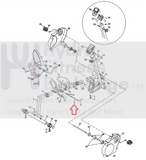 Schwinn 210P Recumbent Bike Brake Lever 210p-poshandle-hydrafitnessparts