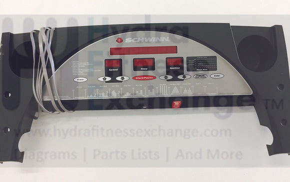 Schwinn 845P Treadmill Display Console Panel + Electronic Circuit Board + Wiring-hydrafitnessparts