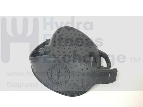 Schwinn AD6 - 100250 - 2012 Upper Cycle Right Pedal with Strap 1000514152 Formerly 004-2707-hydrafitnessparts