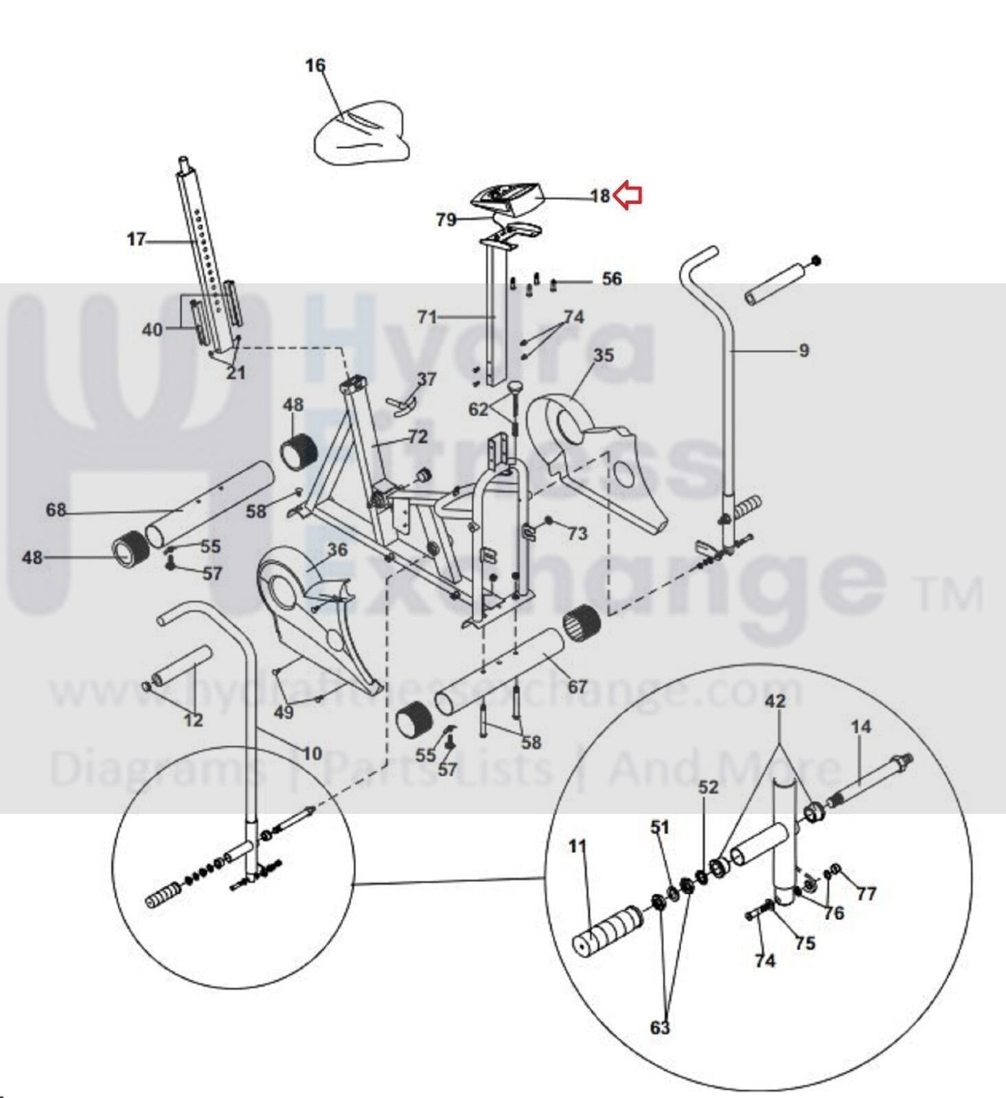 schwinn bicycle parts catalog IC3 IC7 Stationary Bike Engine Speed Wire 1000512788 Used on the following models Bicycle Parts Diagram Schwinn Meridian