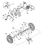 Schwinn Airdyne Evolution Pro/Comp Upright Bike Front Transport Wheel 95529-hydrafitnessparts