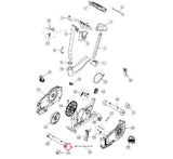 Schwinn Fitness Recumbent Bike Front Stabilizer Transport MFR-1157560P 1000511203 Formerly 8001682-hydrafitnessparts