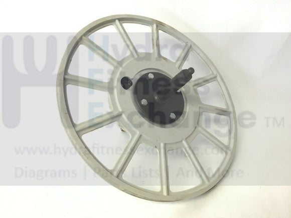 Schwinn Nautilus Residential Elliptical White Pulley Axle Assembly 8001065-hydrafitnessparts