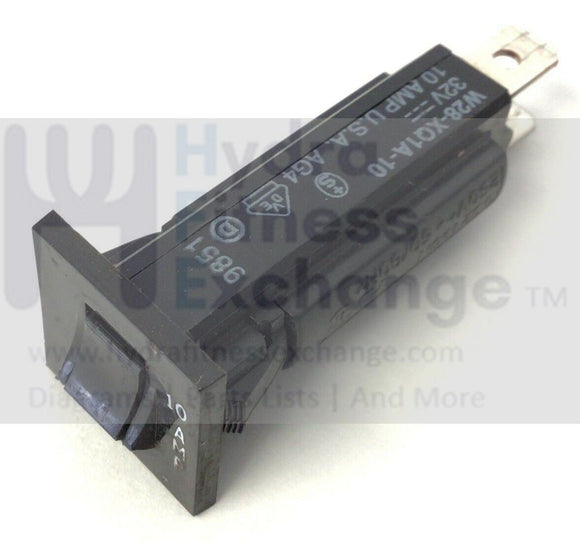 Schwinn Nautilus Trimline Treadmill Power Entry Circuit Breaker 10A W28-XQ1A-10-hydrafitnessparts