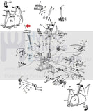 Schwinn R514 SR23 910i Elite Upright Bike Seat Assembly 8" x 9" 95184-hydrafitnessparts