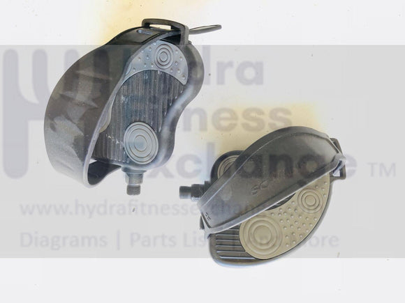 Schwinn Residential Recumbent Bike Pedal Set Pair with Straps OEM 9/16
