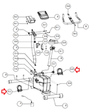 Schwinn Upright Bike Left and Right Foot Pedal Pair Set with Strap 003-2427-hydrafitnessparts