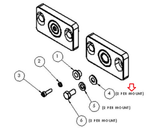 SciFit Elliptical Cardio Zink Flat Washer 5/16" 33080-hydrafitnessparts