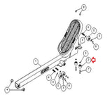 SciFit Fitness Recumbent Elliptical Kit Roller TeleRail Lateral A2448-hydrafitnessparts