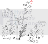 SciFit ISO1007 ISO7001 Upright Bike Bottom Seat Pad 8x9" P1372-hydrafitnessparts