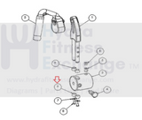SciFit PRO100 PRO1000 Total Body (PRO2) Recumbent bike Miscellaneous Spacer Bushing P5174 .625 ID x .75 OD x .5 POST 04/2012-hydrafitnessparts