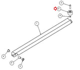 SciFit REX7000 SXT7000 REX7001 Recumbent Elliptical Rear Telerail Roller A2447-hydrafitnessparts