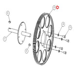 SciFit Recumbent Elliptical Flywheel with Axle A1545-hydrafitnessparts