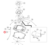 Smooth 9.45ST Motorized Treadmill Safety Key Upper Wire Harness 9.45ST-108-hydrafitnessparts