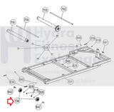 Smooth Fitness 5.45 (1984 - 2014) Treadmill Rear Transport Wheel 5.45‐706-hydrafitnessparts