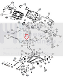 Smooth Fitness 6.25 Treadmill 3 Pin Hand Sensor Wire Harness 6.25-118-hydrafitnessparts