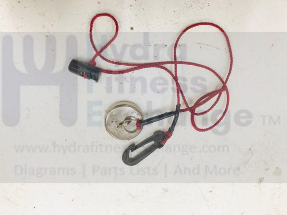 Smooth Fitness 9.1 Treadmill Magnetic Safety Key Lanyard-hydrafitnessparts