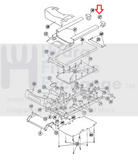 Smooth Fitness 9.15HR Treadmill Left Rear End Cap 9.15HR-57-hydrafitnessparts