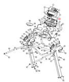 Smooth Fitness 9.25x Treadmill Console Bezel Frame With Keypad 9.2X-03-hydrafitnessparts