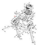 Smooth Fitness 9.25x Treadmill Console Support Tube Fixing Plate 9.2X-09-hydrafitnessparts