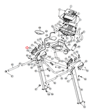 Smooth Fitness 9.25x Treadmill Left Handlebar Cover #1 9.2X-12-hydrafitnessparts