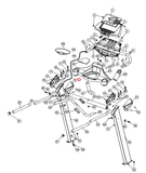 Smooth Fitness 9.25x Treadmill Left Handlebar Cover #2 9.2X-13-hydrafitnessparts