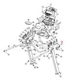 Smooth Fitness 9.25x Treadmill Right Handlebar Cover #1 9.2X-15-hydrafitnessparts