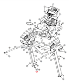Smooth Fitness 9.25x Treadmill Safety Key Power Wire-Upper Section 9.25X-139-hydrafitnessparts