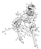 Smooth Fitness 9.25x Treadmill Wire Loom-Upper Section 9.25X-138-hydrafitnessparts