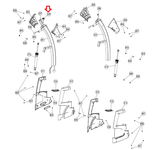 Smooth Fitness 9.45ST Motorized Treadmill Bpin Computer Middle Wire 9.45ST-308-hydrafitnessparts