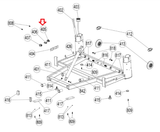 Smooth Fitness 9.45ST Motorized Treadmill Power Entry Input Socket 9.45ST-405-hydrafitnessparts