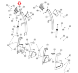 Smooth Fitness 9.45ST Motorized Treadmill Safety Key Middle Wire 9.45ST-307-hydrafitnessparts