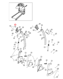 Smooth Fitness 9.45ST Treadmill Left Upright Cover 9.45ST-303-hydrafitnessparts
