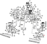 Smooth Fitness CE 7.4 Elliptical Right Pedal Arm End Cap CE7.4-029-hydrafitnessparts