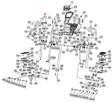 Smooth Fitness CE7.4 Elliptical Upper Main Wire Harness CE7.4-111-hydrafitnessparts