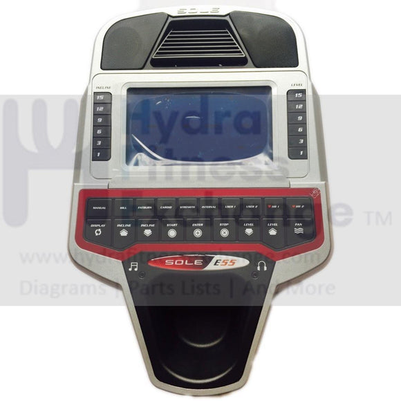 Sole Elliptical Display Console 2014 E55 555013 Control Panel Screen New E95 E35 RZ5SE0030-20-hydrafitnessparts