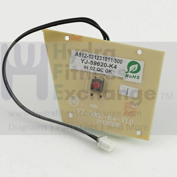 Sole Fitness F80 F85 S77 F65 TT8 Treadmill Start Key Board D021128-hydrafitnessparts