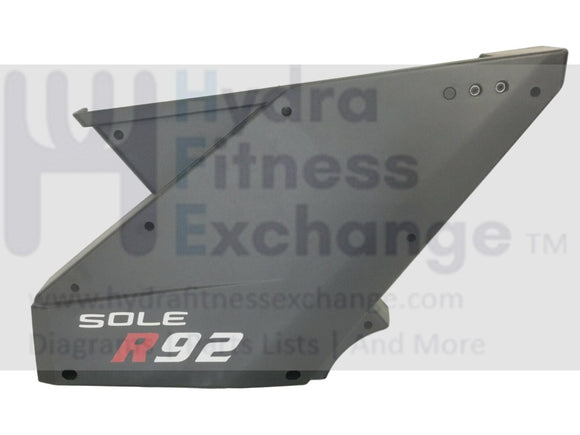 Sole Fitness LCR R92 (592110) Recumbent Bike Left Rear Shroud Cover P100073-A1-hydrafitnessparts