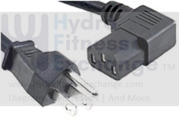 Sole Fitness Spirit Fuel Xterra Treadmill Elliptical Right Angle Power Supply Cord E060001-hydrafitnessparts