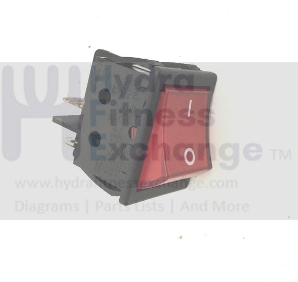 Sole Spirit Esprit ET6 F85 F63 Motorized Treadmill Power Switch on off-hydrafitnessparts