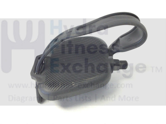 Spartan 2 in 1 Combination Rower Recumbent Bike Left Foot Pedal w/Strap 9/16