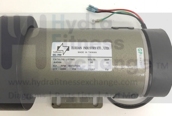 Spirit Esprit Motorized ET6 Treadmill 2.5HP DC Drive Motor A4D06 90V-hydrafitnessparts