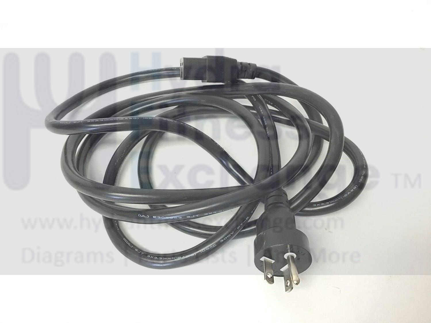 6ft Power Cord For Sole, Spirit, Fuel, Xterra, Esprit Treadmills & Ellipticals – E060001
