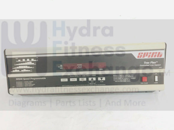 Spirit Fitness SR240 Treadmill Trax Flex Display Console Panel-hydrafitnessparts