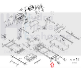 Spirit Fitness Sole Xterra Treadmill Rear Leveling Foot Leveler P060018-A1-hydrafitnessparts
