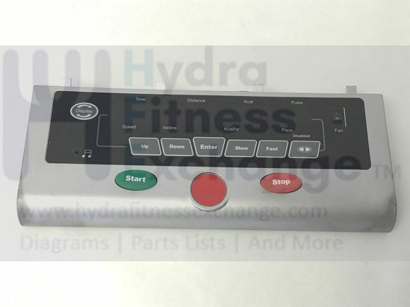 Spirit Fitness XT375 Treadmill Front Top Console Cover with Board P020022-I5-hydrafitnessparts