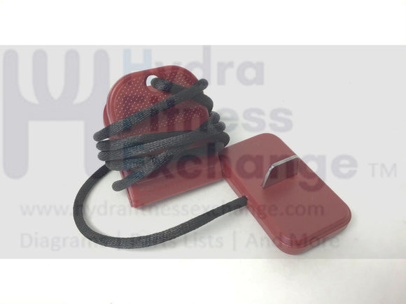 Spirit Fitness Xterra Treadmill Magnetic Safety Key Lanyard N100003-A5-hydrafitnessparts