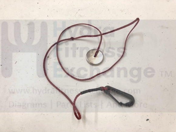 Spirit SR 225 275 776P SL 435 Treadmill Metal Magnetic Safety Key Lanyard-hydrafitnessparts